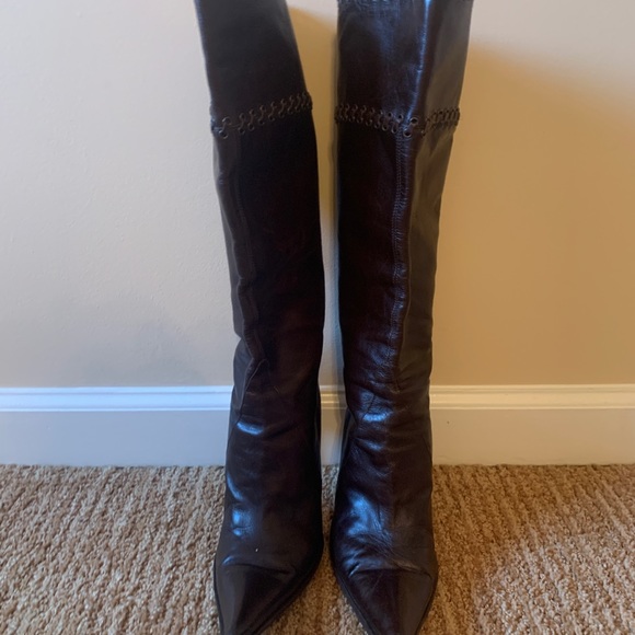 Di Nuccio brown leather knee high boots size 37 - Picture 4 of 10